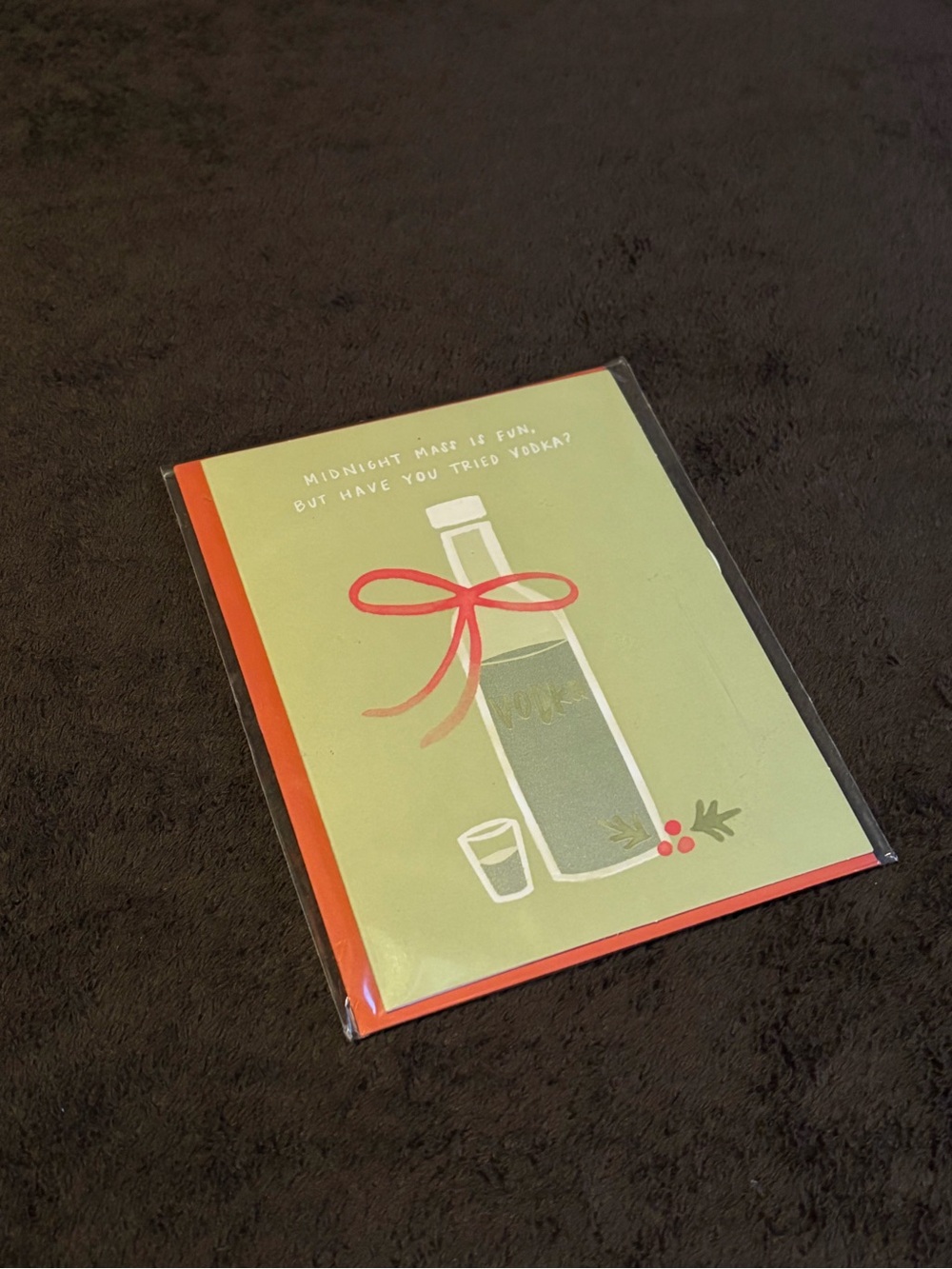 X-Mas Vodka Greeting Card